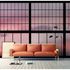 Picture Photo Wallpaper Non-Woven Window Heaven Clouds pink 1