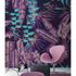 Picture Photo Wallpaper Non-Woven Tropic Leaves violet 1