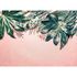 Image Photo Wallpaper Leaves Concrete green pink Designwalls 2