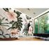 Room Image Photo Wallpaper Toucan Flowers Leaves green pink white 1