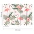 Picture Photo Wallpaper Flamingos Leaves pink green cream 3