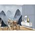 Room Image Photo Wallpaper Mountains Birds Fog grey black 1