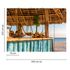 Photo Wallpaper Beach Bar Holiday blue brown white 3