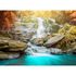 Image Photo Wallpaper Waterfall Rocks Forest blue green brown 2