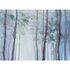 Photo Wallpaper Aquarell Forest Art blue grey brown 1