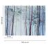 Photo Wallpaper Aquarell Forest Art blue grey brown 2