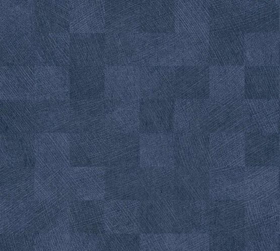 Image Non-Woven Wallpaper Checked Structure blue Gloss 38200-5