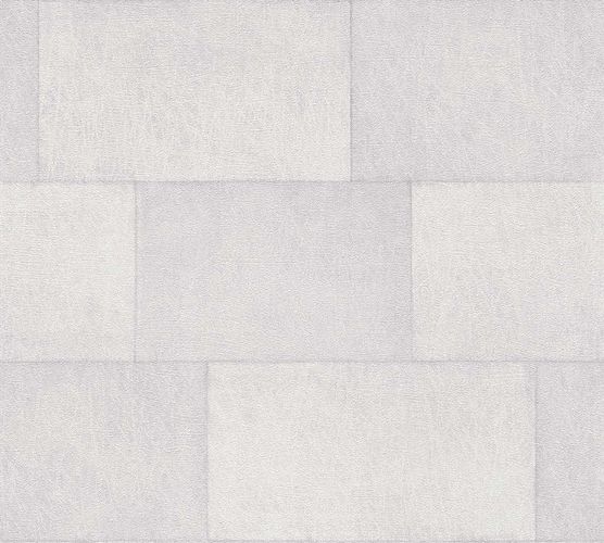 Image Non-Woven Wallpaper Stone Look white-grey Gloss 38201-2