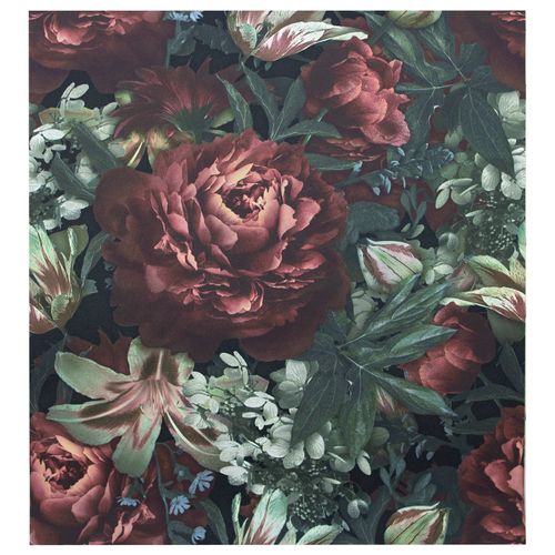 Non-woven wallpaper flowers floral anthracite AS Creation