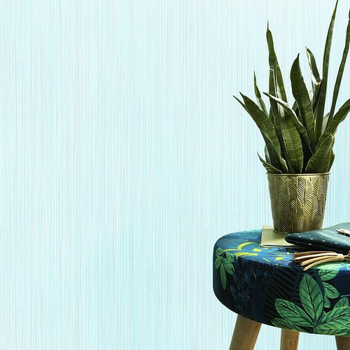 Picture Non-Woven Wallpaper Stripes Structure turquoise 10252-18