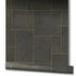 Picture Non-Woven Wallpapern Tiles Wood black gold 85743 2