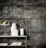 Photo Non-Woven Wallpapern Cork Patina black silver 85749 1