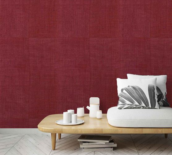 Room Image Photo Wallpaper Leona Textile Tiles red black