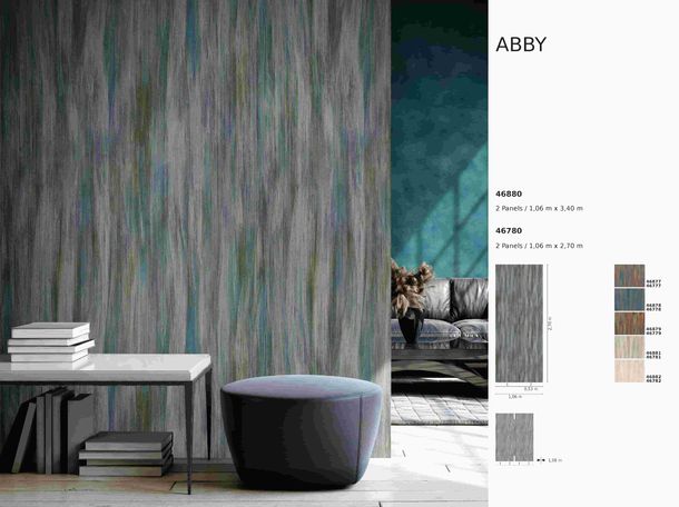 Photo Wallpaper Abby Strokes Vintage purple blue brown