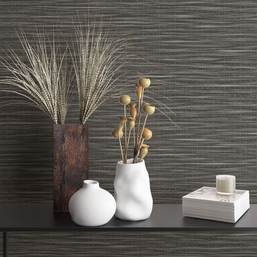 Image Non-Woven Wallpaper Strokes Nature black grey 33320