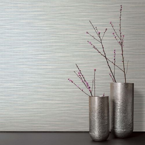 Image Non-Woven Wallpaper Strokes Nature grey-blue white 33321