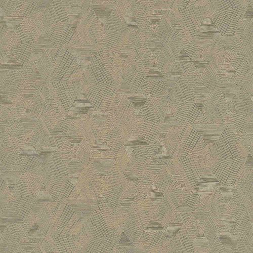 Non-Woven Wallpaper Geometry gold greige 38698-3