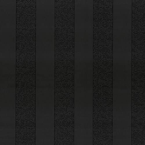 Non-Woven Wallpaper Mäander Stripes black P+S 13262-20