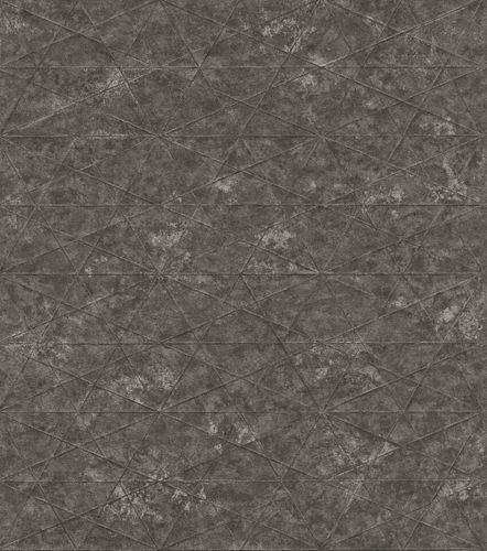 Non-Woven Wallpaper Rasch Graphic anthracite 554373