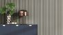 Non-Woven Wallpaper Block Stripes black Gloss 570335 3