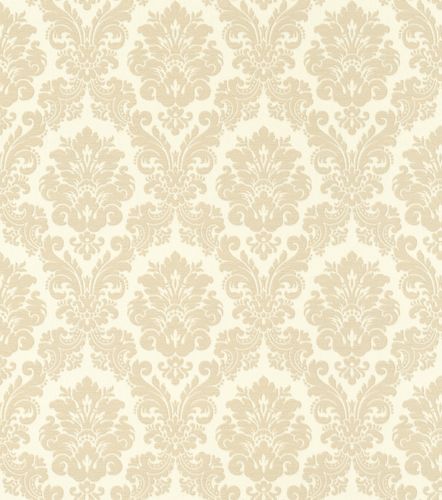 Non-Woven Wallpaper Ornaments beige Gloss 570526