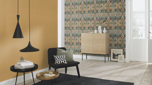 Wallpaper BARBARA HOME retro pop Kaki brown 560572