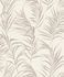 Wallpaper BARBARA HOME bamboo leaves floral white taupe 3