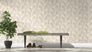 Wallpaper BARBARA HOME bamboo leaves floral white taupe 1