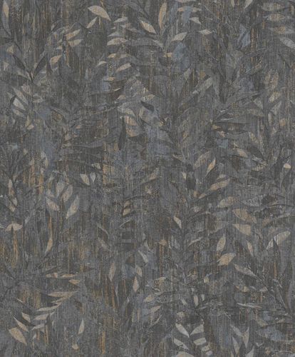 Wallpaper BARBARA HOME vines floral dark gray-gold 561289