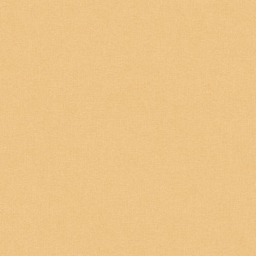 Non-woven wallpaper Grandeco plain textile optics yellow