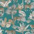 Non-Woven Wallpaper Leopard leaves beige green 1