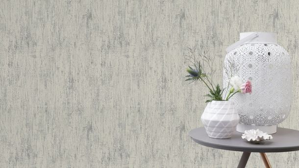 Rasch Non-Woven Wallpaper Wood White Grey 651829