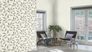 Rasch Non-Woven Wallpaper Leaves White Grey Silver 651249 1