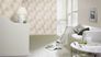 Rasch Non-Woven Wallpaper Concrete Cirlces Taupe Silver 1