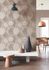 Rasch Non-Woven Wallpaper Concrete Cirlces Taupe Silver 4