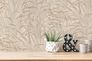 Non-woven wallpaper leaves cream copper metallic 38600-2 1