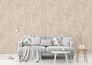 Non-woven wallpaper leaves cream copper metallic 38600-2 4