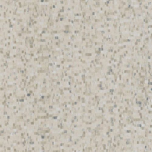 Non-woven wallpaper Gray Beige Squares 385934