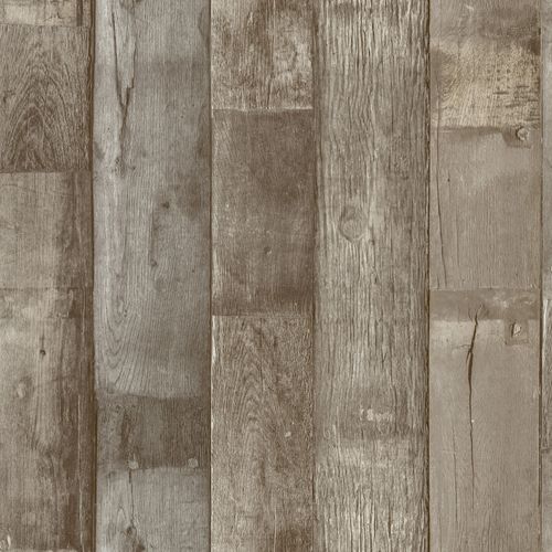 Non-woven wallpaper wood look beige brown WL1403