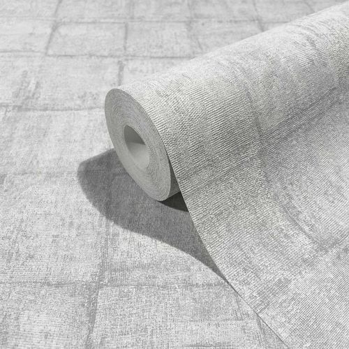 Botanica non-woven wallpaper plaster look gray 33971