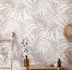 Non-woven wallpaper Ivy leaves white pink 82274 Novamur 3