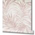 Non-woven wallpaper Ivy leaves white pink 82274 Novamur 5