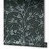 Wallpaper Ivy structure flowers black silver Novamur 4