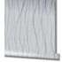 Non-woven wallpaper Ivy waves structure gray 82320 4