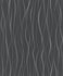 Wallpaper Ivy waves structure black silver Novamur 1