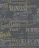 Non-woven wallpaper Ivy font black metallic 82328 Novamur 1