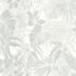 Non-woven wallpaper Nomad White leaves A51303 Grandeco 1