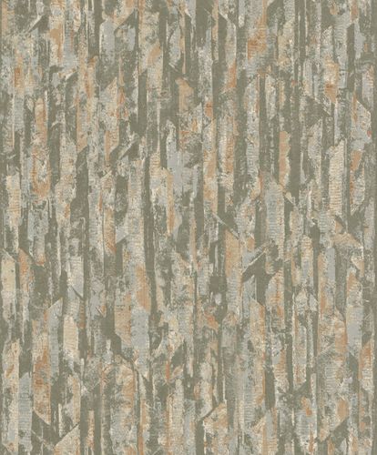 Non-woven wallpaper Grandeco Green Graphic A53603 Phoenix