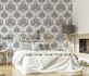 Non-woven wallpaper Erismann Grey White Baroque 10102-10 4