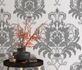 Non-woven wallpaper Grey White Baroque 10102-10 1